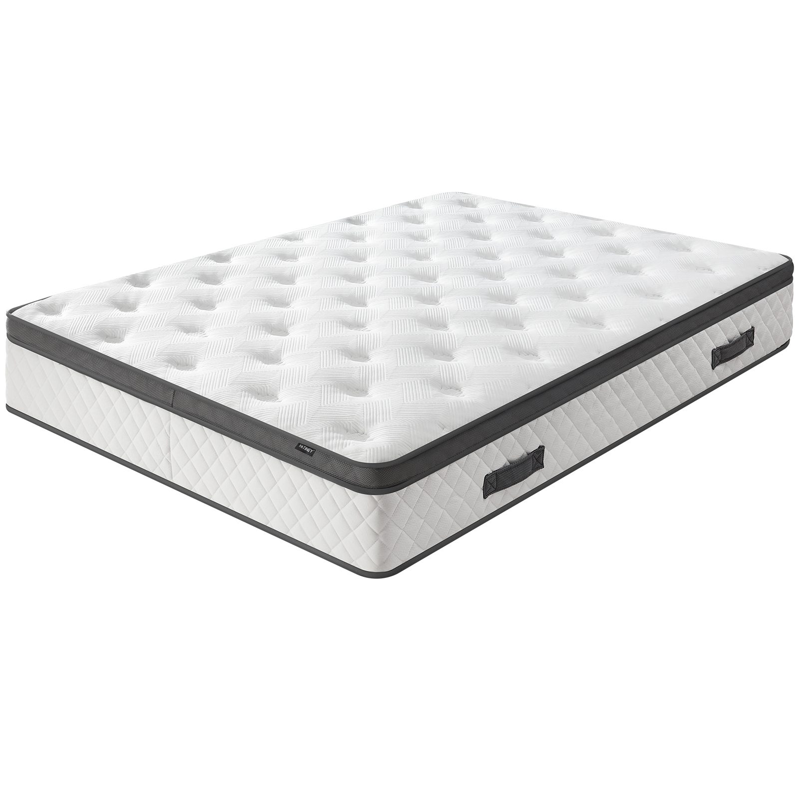 Queen Mattress, 10-Inch Hybrid Mattress in a Box with Gel Memory Foam, Individually Pocket Spring Mattress with Built-in Handles, Medium Firm, Plush Yet Supportive, CertiPUR-US Certified