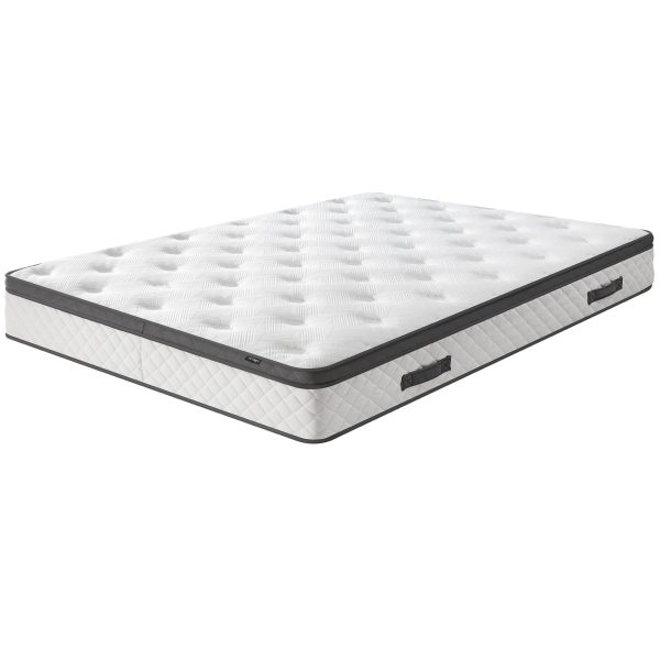 King Mattress, 10-Inch Hybrid Mattress in a Box with Gel Memory Foam, Individually Pocket Spring Mattress with Built-in Handles, Medium Firm, Plush Yet Supportive, CertiPUR-US Certified