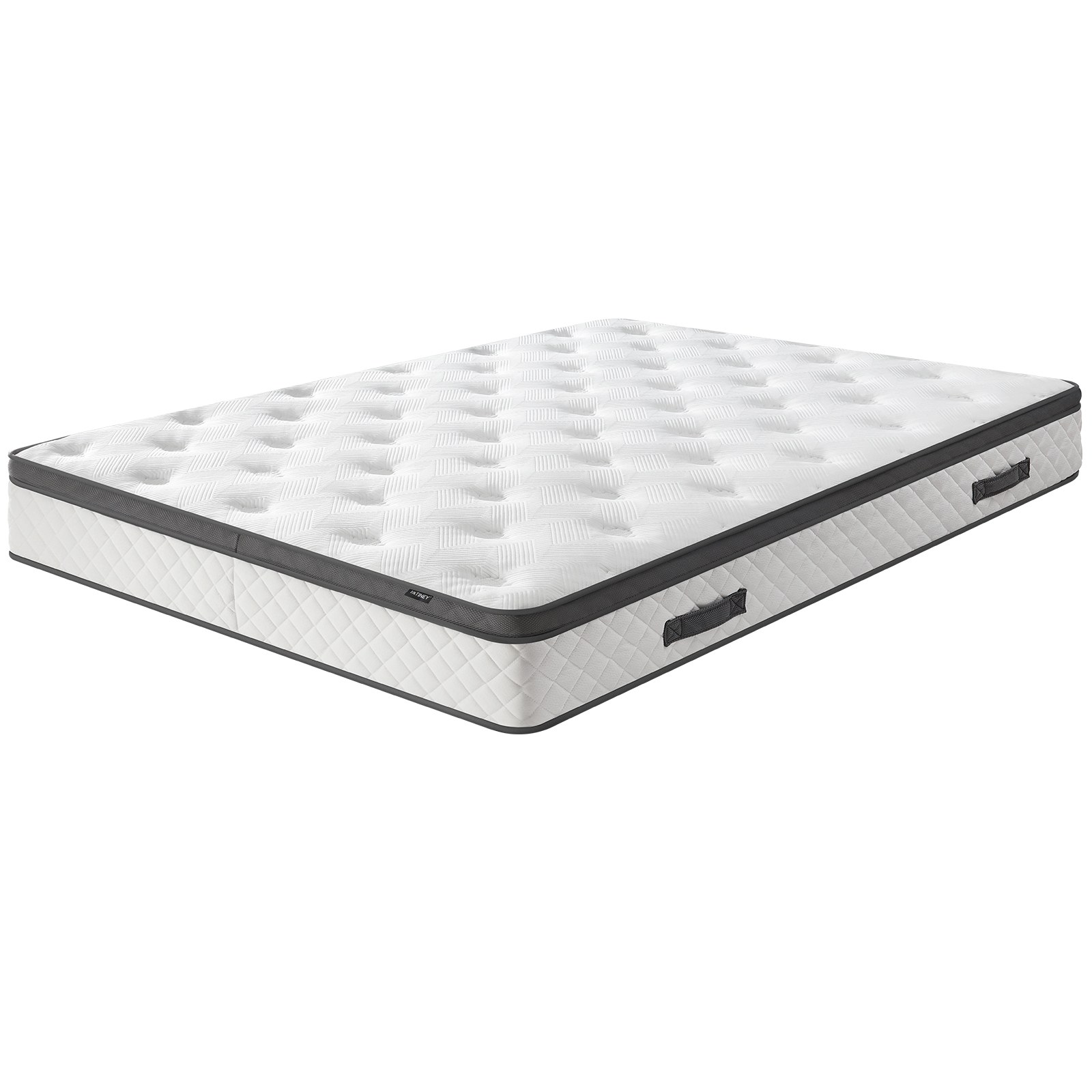 King Mattress, 10-Inch Hybrid Mattress in a Box with Gel Memory Foam, Individually Pocket Spring Mattress with Built-in Handles, Medium Firm, Plush Yet Supportive, CertiPUR-US Certified