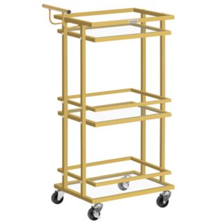 عربة بار للمنزل, عربة تقديم بار المنزل, عربة المشروبات على عجلات, عربة المشروبات المتداول, عربة المطبخ للمطبخ, حاجِز, غرفة العشاء, ذهب