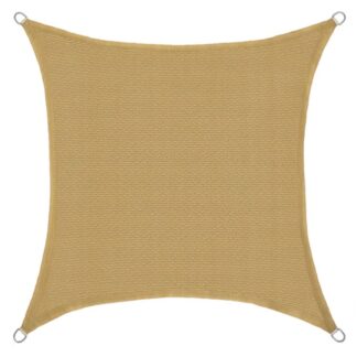 Sun Shade Sail Rectangle, 10' x 10', UV Block, Canopy Awning Shelter Fabric Cloth Screen, Windproof and Waterproof, Sturdy Pull Rings, Garden, Outdoor, Patio, Carport, Sand