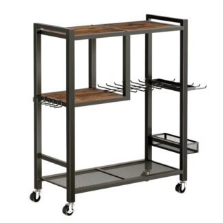 Organizator elektronów, wózek z narzędziami z kółkami, Organizacja przechowywania garażu, 6-8 Uchwyt narzędzi do szafki na szelf, Rolling Tool Cart Mobile Open Tool Shoopin Box do warsztatów