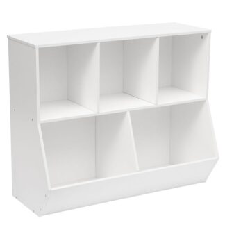 kid's bookshelf, Βιβλιοθήκη Footboard, αποθηκευμένος Cubby, ράφι, υπουργικό συμβούλιο αποθήκευσης παιχνιδιών, suitable for children's room, αίθουσα παιχνιδιού, διάδρομος, νηπιαγωγείο, σχολείο, λευκό