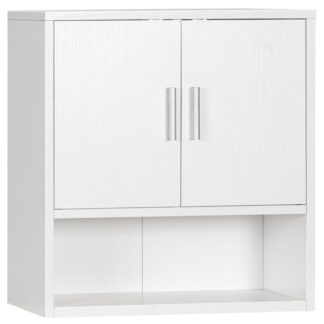 Medicine Cabinet, Bathroom Cabinet Wall Mounted, 15 x 7.1 x 16.1Inches, 3 Hidden Compartments, for Bathroom, Bedroom, Kitchen, White