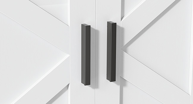 Witte dubbele kattenbakbehuizing, Verborgen type met gang, Houten kattenbakmeubel met opberglaag en haken