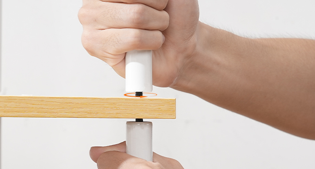 Kitchen Standing Shelf with Sockets, Baker's Rack with 5 S-Hooks, Microwave Storage Shelf with Worktop, Multifunctional Storage Unit for Kitchen and Living Room