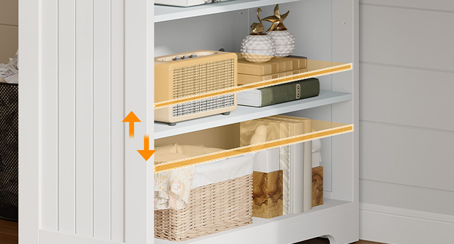 94.5-Inch Double Workstation Desk with Power Module, Farmhouse Style 2-Person Office Desk with Drawers, A4/Letter Size Compatible, Adjustable Shelves, White & Walnut Finish