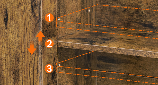 Shoe Storage Cabinet with 2 Flip Drawers, Slim Entryway Shoe Cabinet with Adjustable Side Storage, Wooden Shoe Organizer for Hallway, Rustic Brown