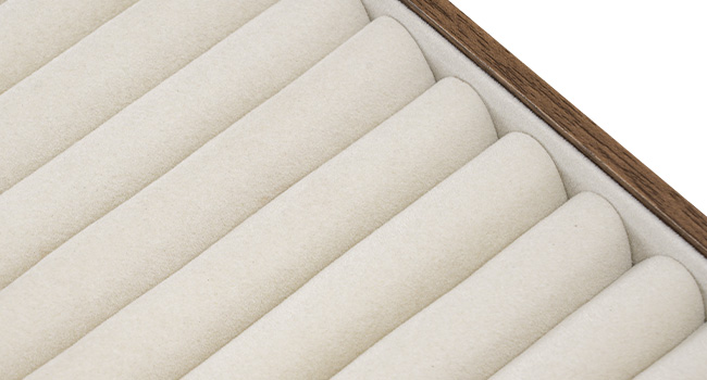 Walnut & Black Wooden Jewelry Organizer Box, 4-Layer Storage Case with Transparent Window, Suitable for Earrings, Necklaces, Rings and Cosmetics