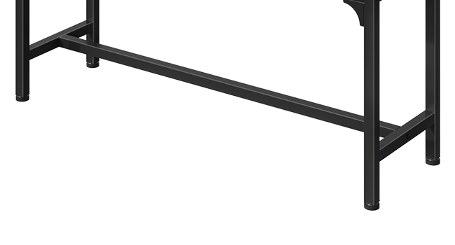 Upholstered Dining Bench with H-Shape Frame, 140kg Load-Bearing Capacity, Button-Tufted PU Leather Seat, Suitable for Entryway, Hallway, Dining Room, Kitchen and Bedroom, Easy Assembly, Black