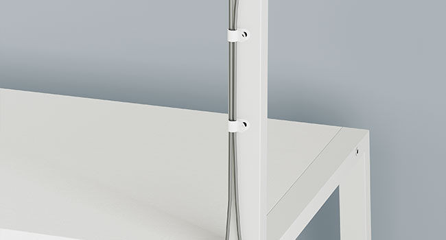 White Mobile TV Stand with Mount and Power Outlet, Compatible with Up to 55-Inch TVs, Corner Entertainment Center with 3-Tier Storage Shelves for Living Room and Bedroom