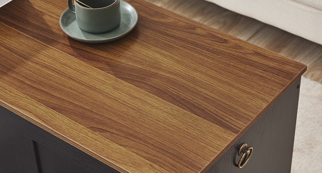 Banc de rangement HOOBRO, 39.3" Coffre de rangement en bois rétro, Tronc de rangement en bois, Coffre jouet avec dessus de levage, Organisateur d'entrée multifonctionnel, pour l