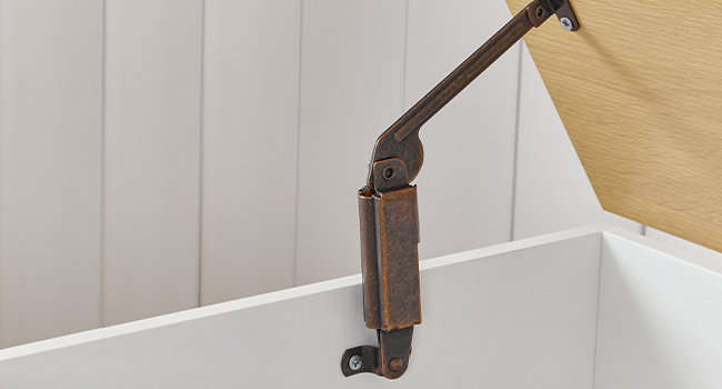 Banc de rangement HOOBRO, 39.3" Coffre de rangement en bois rétro, Tronc de rangement en bois, Coffre jouet avec dessus de levage, Organisateur d'entrée multifonctionnel, pour l