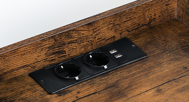 Πλευρικό τραπέζι με σταθμό φόρτισης