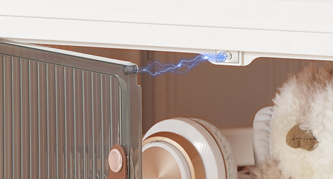 11 Gal plastové zásobníky s víky, 4 Balíčky skládací stohovatelné úložné koše s dveřmi a koly, Slovatelné organizátory úložných boxů a úložné kontejnery, Bílý