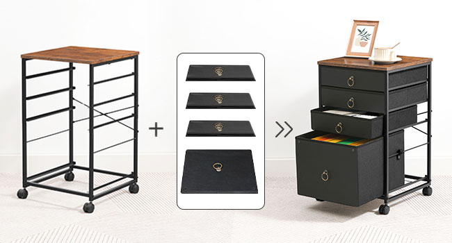 mobile file cabinet, office cabinet