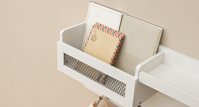 набір взуттєвої лавки для пальто, Накладка для дерева з залу з зберіганням взуття, 39.4 дюйми вхідної стелаж для входу з стійкою для пальто, Грязьова лавка з зберіганням та гачками, Регульовані полиці, білий