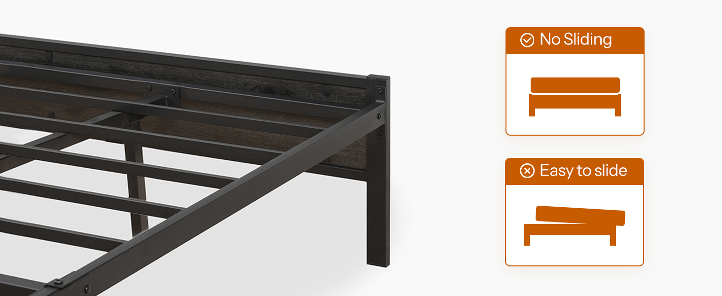 Le estremità del letto si fermano