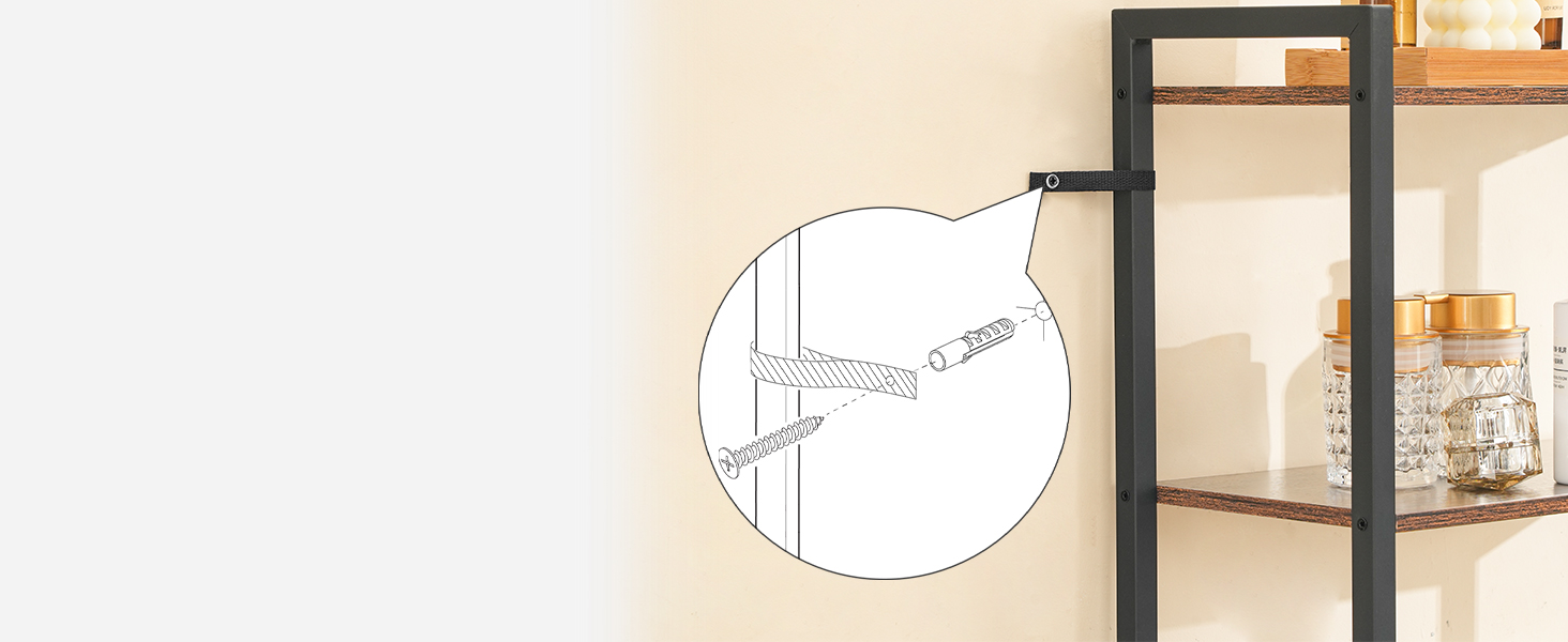 boven de toiletberging 