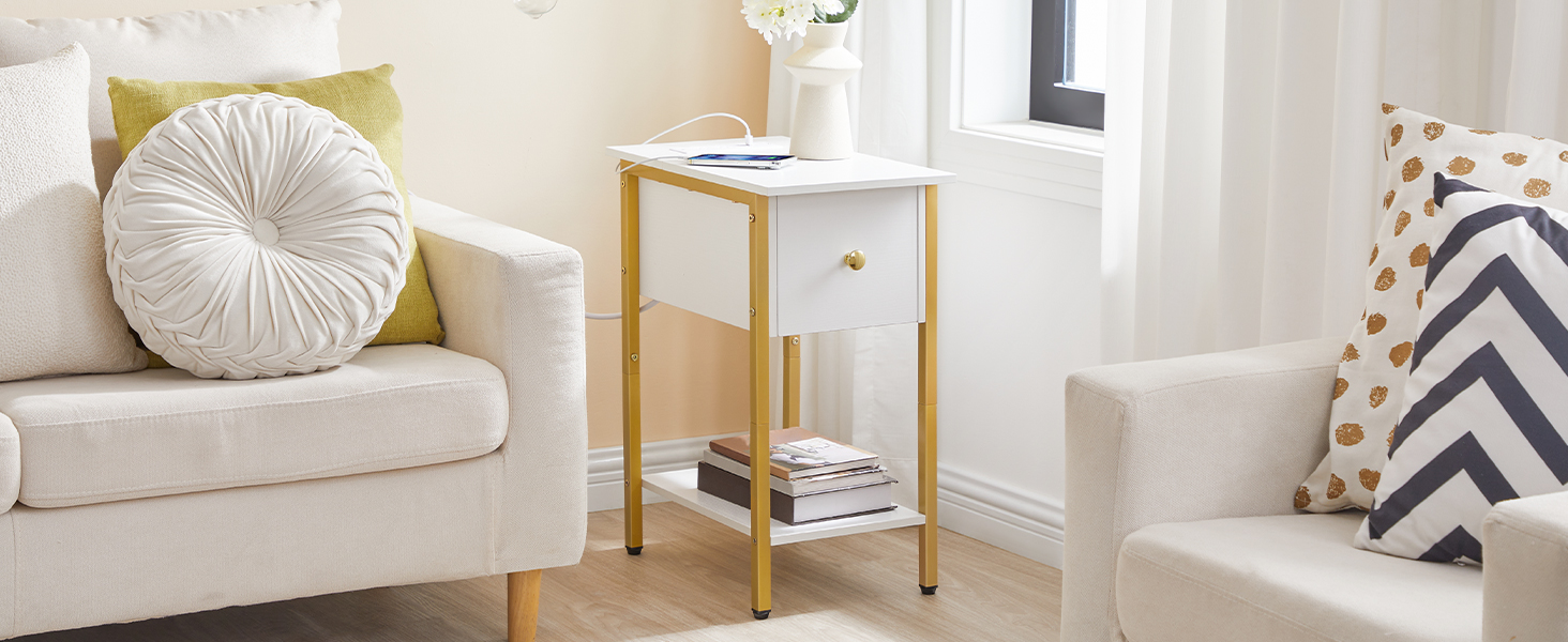 Beistelltisch mit Ladestation