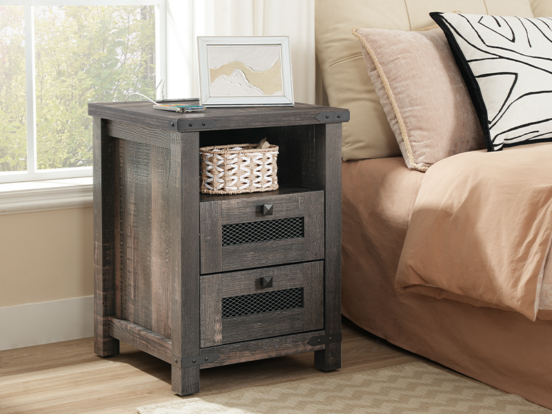 end table with charging station