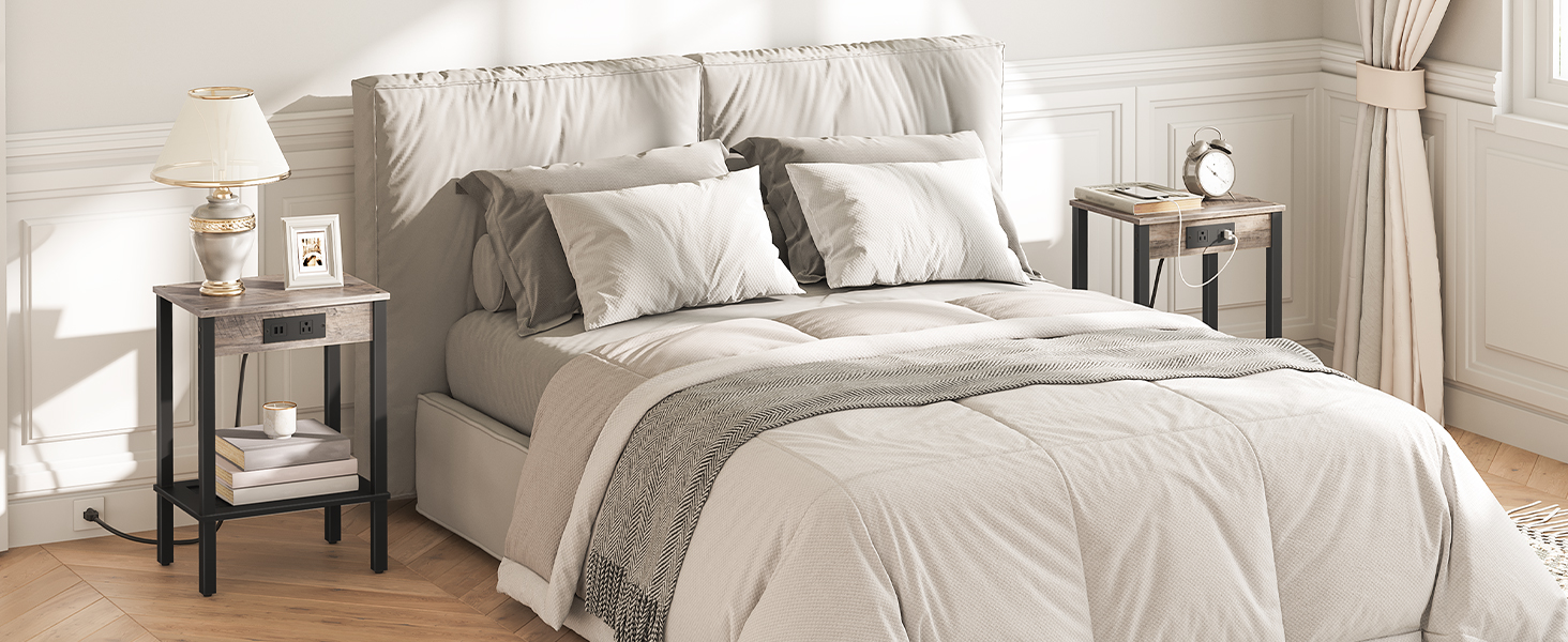 End Table with Charging Station