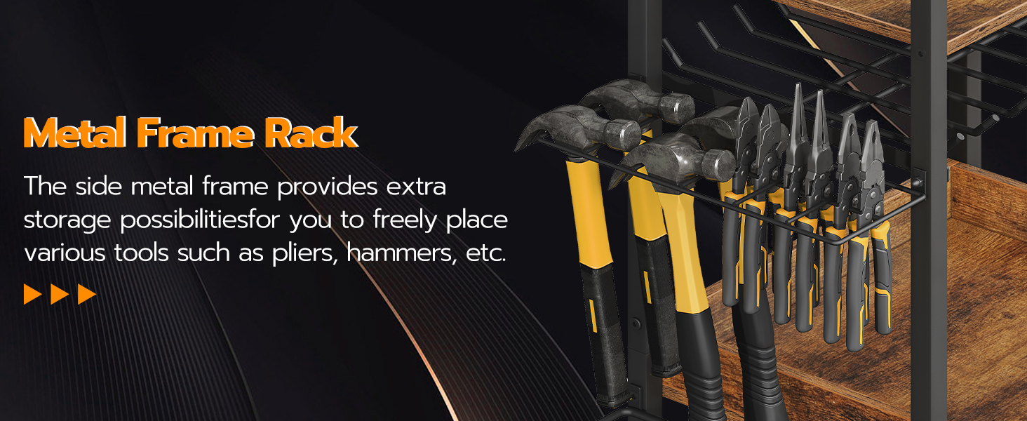 chariot organisateur d'outils avec roues