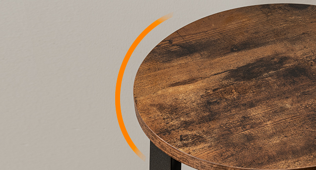 σετ σκαμνιών μπαρ 2, ύψος πάγκου σκαμπό μπαρ, 25.8" Σκαμπό μπαρ για νησί κουζίνας, Βιομηχανικές καρέκλες μπαρ κουζίνας, για τραπεζαρία, κουζίνα, μπαρ, ρουστίκ καφέ και μαύρο