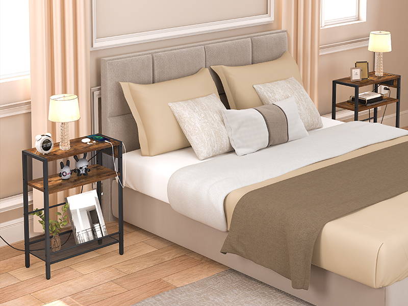 Stół boczny stół na kanapie łóżko stolik wąski stolik nocny z gniazdem