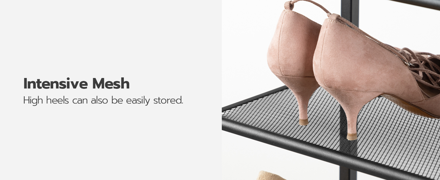 12-Σχάρα παπουτσιών Tier, Διοργανωτής αποθήκευσης παπουτσιών μεγάλης χωρητικότητας, Κρατάει 35-45 Ζευγάρια παπουτσιών, Μεταλλικό Πλαίσιο, Βιομηχανικός, για την είσοδο, Ντουλάπι, Διάδρομος, Καθιστικό, Ρουστίκ καφέ και μαύρο