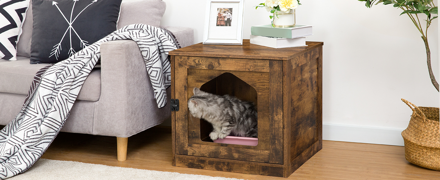 cat litter box enclosure