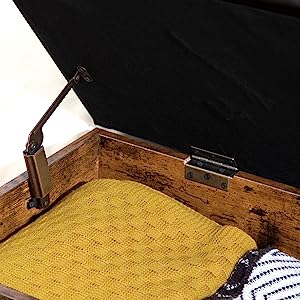 banc de lit en bois, banc de rangement de bout de lit, banc de chaussures d'entrée, 38.2 en banc de dîner, pour la cuisine, chambre à coucher, couloir, brun vintage