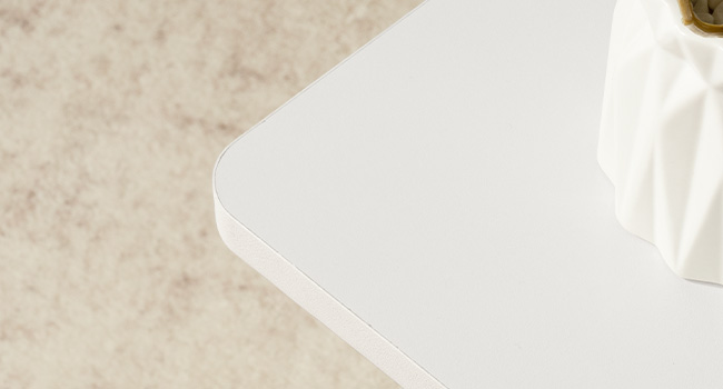 Pieni sivupöytä, Pienten tilojen aksenttitaulukon päätetaulukko, Moderni minimalismi yöpöytä olohuoneen pöydän vieressä, Makuuhuone, Parveke, Helppo kokoonpano, Kulta- ja valkoinen