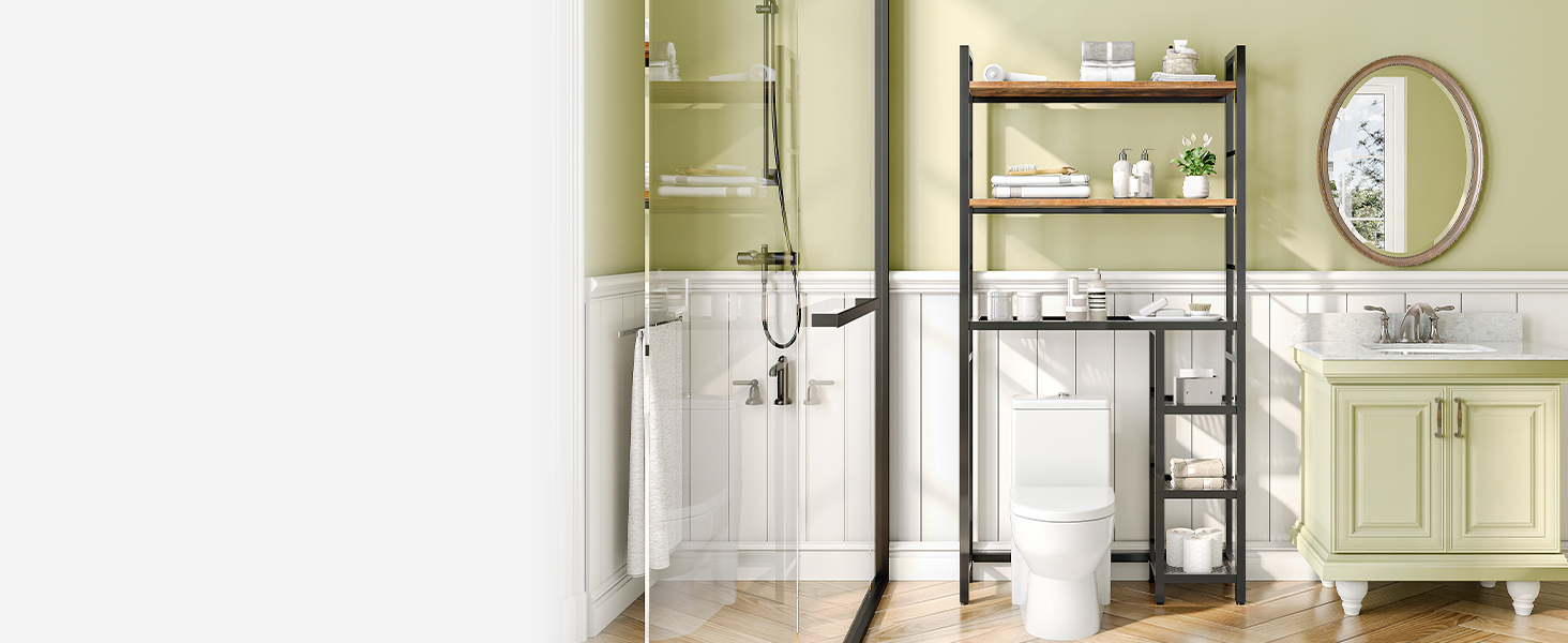  au-dessus du rangement des toilettes