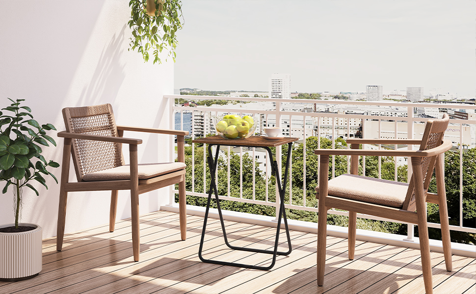 Tábla Tráidire Teilifíse Folding, tábla sneaice tolg, Tábla taobh do spás beag, seastán caife foldable, tábla deiridh ríomhaire glúine, tábla teilifíse, tábla dí, don seomra suí, seomra codlata, cistine, donn tuaithe