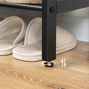 8-tason kenkäteline, Suuri kapasiteetti kenkähylly, vakaa ja tukeva, Kengän säilytysjärjestäjä litteällä & kaltevat säädettävät metallihyllyt, varten 21-28 paria kenkiä, avaruussäästäjä, tukeva