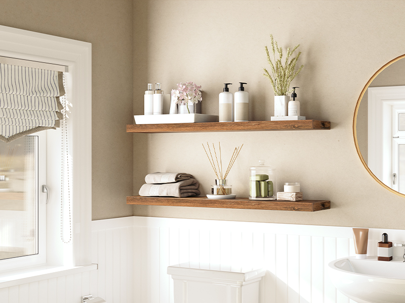 lebegő polcok, fali polc 2, 39.4 hüvelykes lógó polcok láthatatlan zárójelekkel, fürdőszobához, hálószoba, WC, konyha, hivatal, nappali dekoráció, rusztikus barna