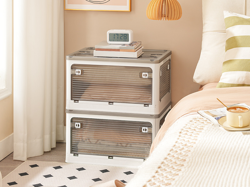 bacs de rangement en plastique avec couvercles