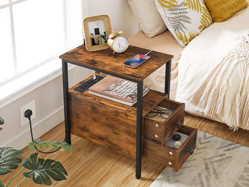 slim bedside table