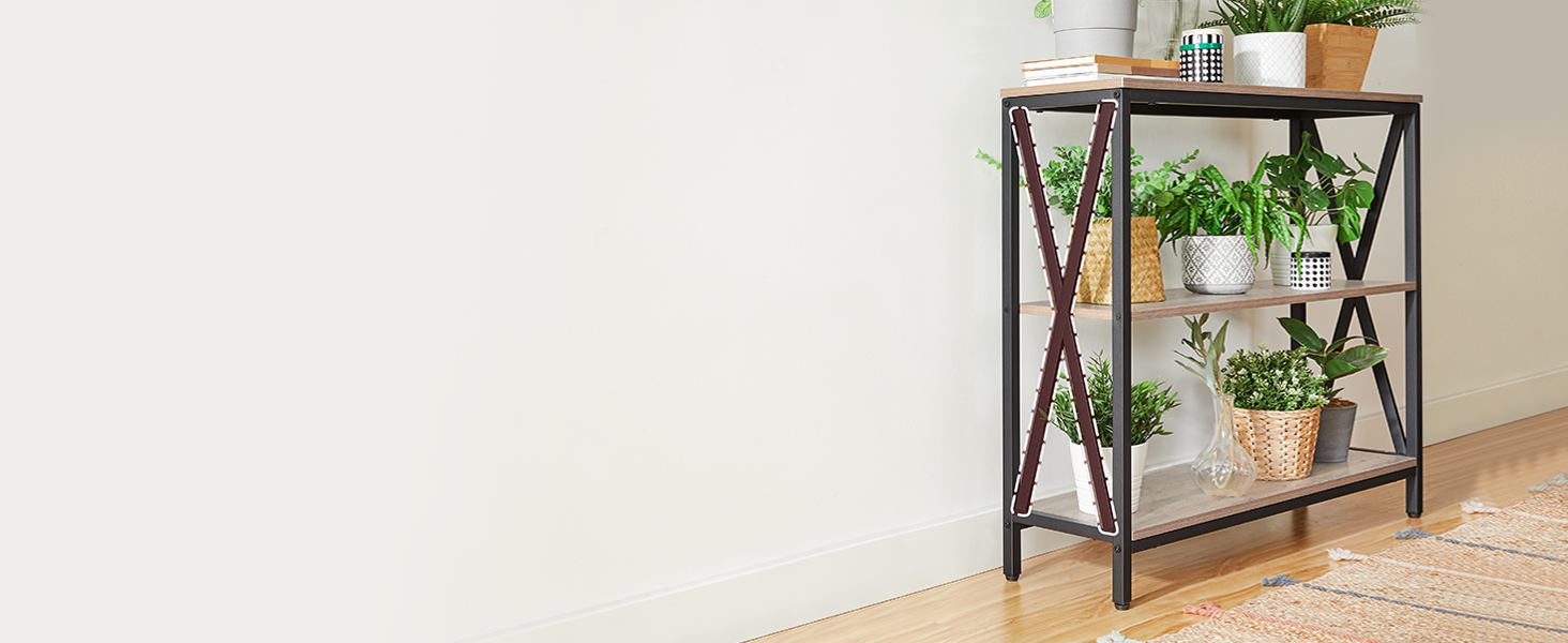 Kanepe masası, Endüstriyel Konsol Masası, 3-Açık Raflı Katlı Dar Yan Sehpa, Giriş Yolu için Fuaye Masası, Koridor, Mutfak, Oturma Odası ve Yatak Odası, Kolay Montaj, Yunan