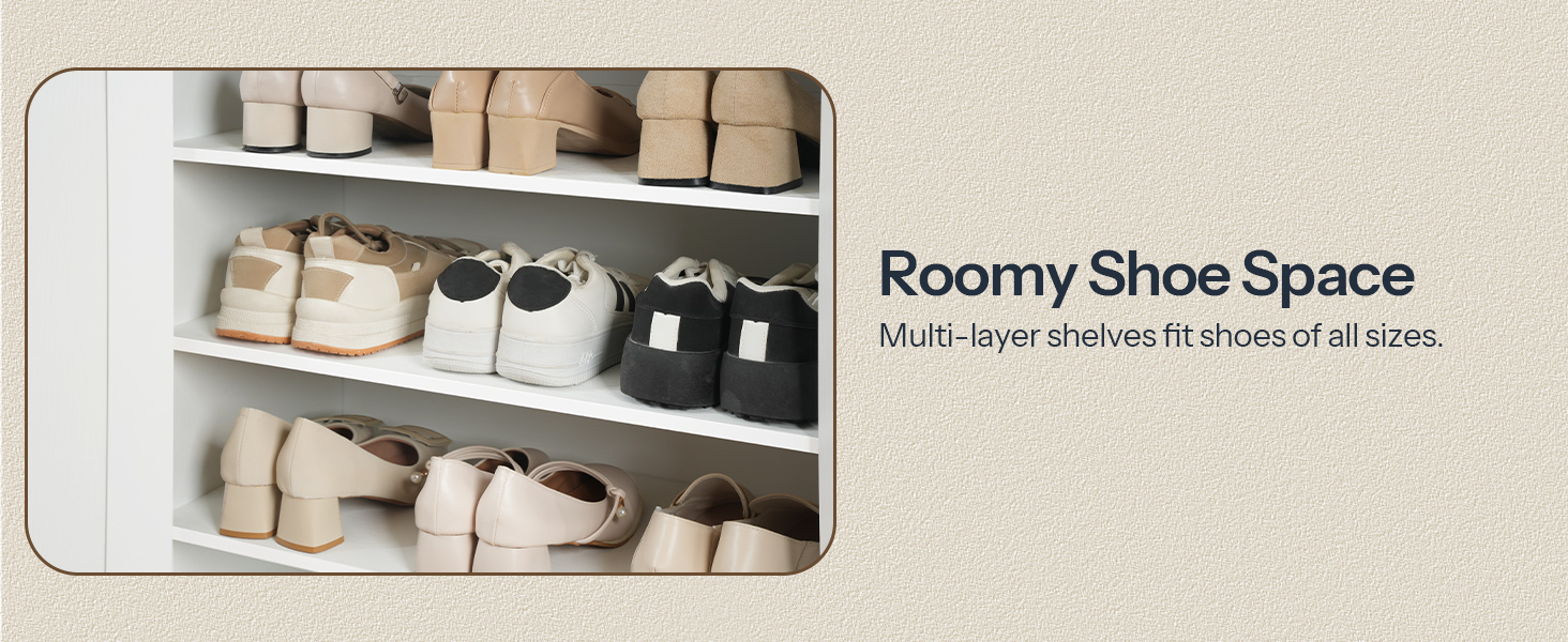 Просторное место для обуви