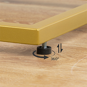 C -formet endebord, herdet glass gull sidebord, under sofabord, Liten kaffesnacksbord for små mellomrom, Laptop End Table for Living Room, nattbord, metallramme, gull