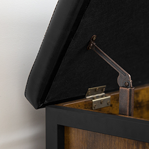 saklama sandığı, ahşap oyuncak sandığı, Yastıklı koltuklu depolama tezgahı, ayakkabı tezgahı, Destekler 220 1 pound = 0.45 kg, giriş bankı, 31.5 x 15.7 X 19.3 inç, Kolay montaj, Yatak uç taburesi, yatak odası