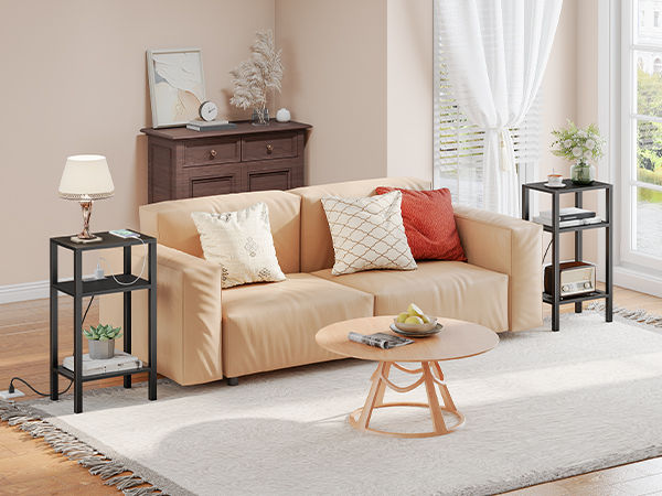 BK75UDH01 Hoher Beistelltisch mit Ladestation