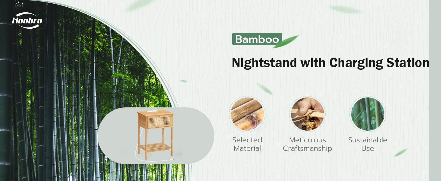 Szafka nocna ze stacją ładującą