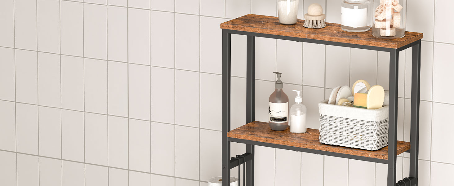 over the toilet storage shelf