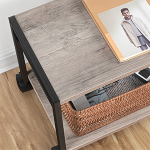 Carrello stampante con spazio di archiviazione