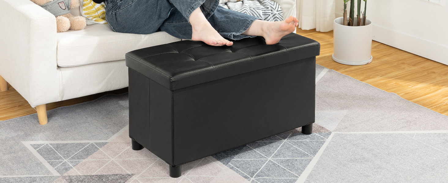 footrest bench with storage