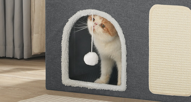 cat litter box enclosure