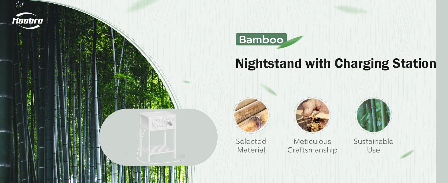 nočný stolík s nabíjacou stanicou